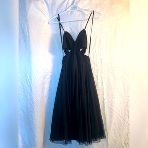 Long Marciano Strapless Midi XS Black Dress
